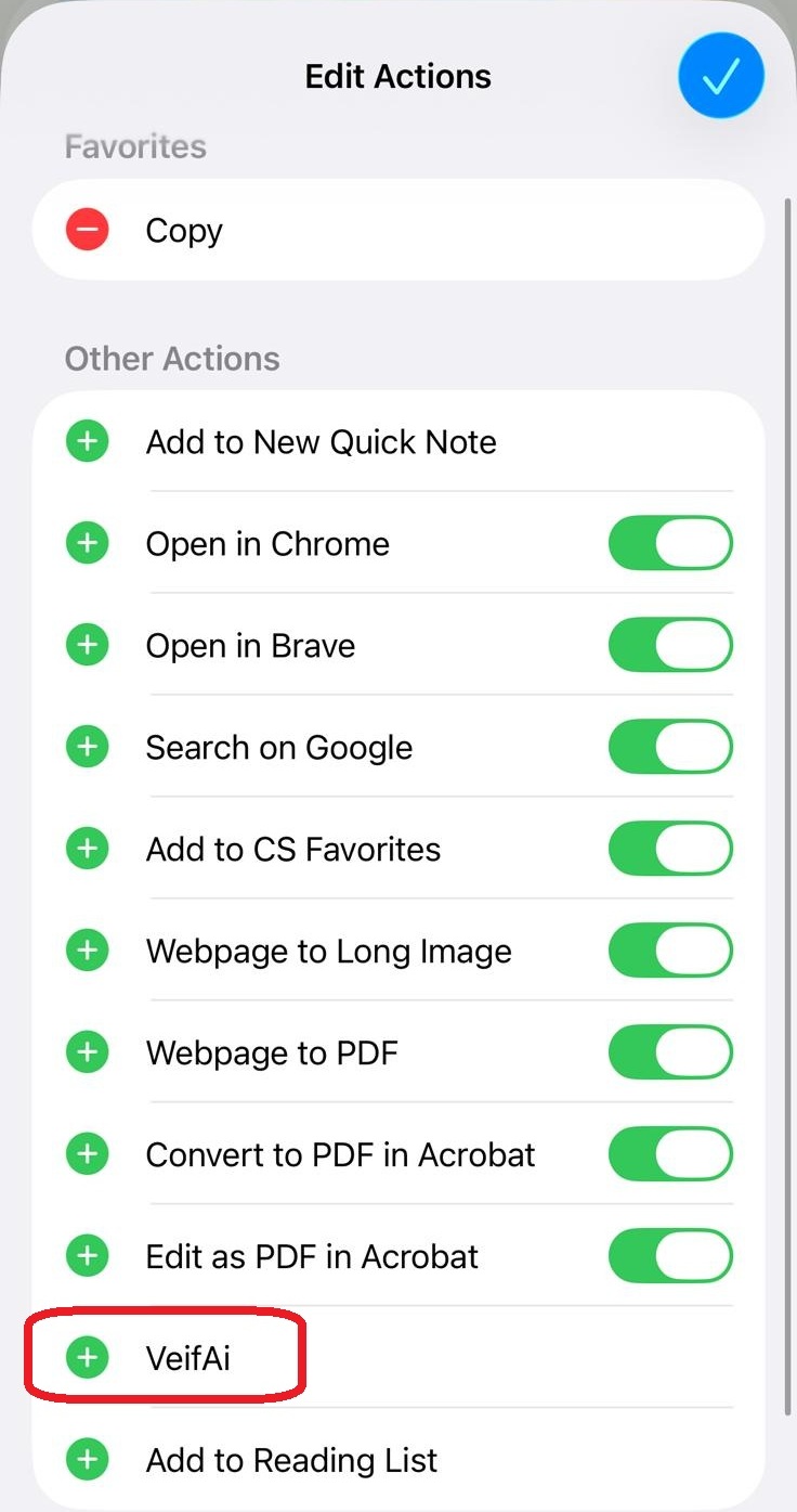 הוסיפו VerifAI לאהובים